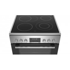 Bosch HKS79U250 Κουζίνα 63lt με Κεραμικές Εστίες Π60εκ. Inox